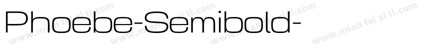 Phoebe-Semibold字体转换