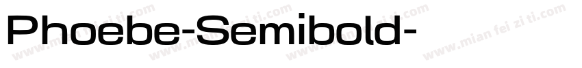 Phoebe-Semibold字体转换
