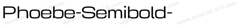 Phoebe-Semibold字体转换