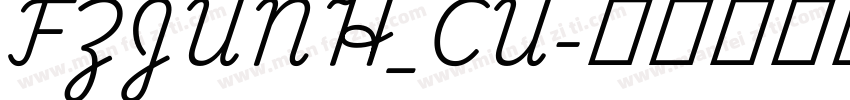 FZJUNH_CU字体转换