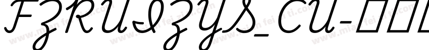 FZRUIZYS_CU字体转换