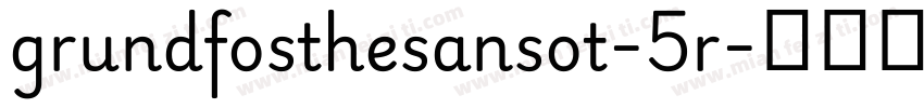 grundfosthesansot-5r字体转换