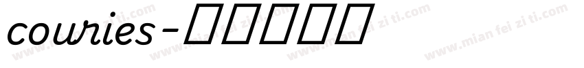 couries字体转换