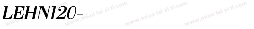 LEHN120字体转换