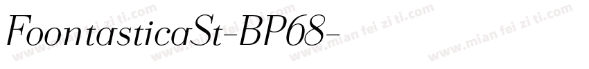 FoontasticaSt-BP68字体转换