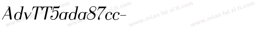 AdvTT5ada87cc字体转换