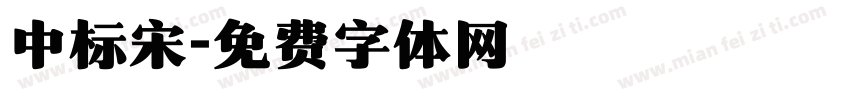 中标宋字体转换