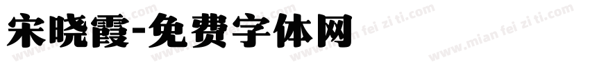 宋晓霞字体转换