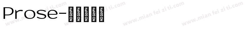 Prose字体转换