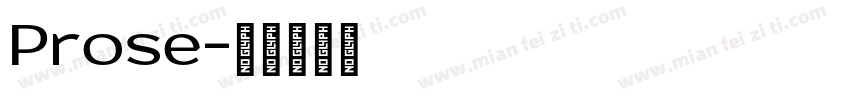 Prose字体转换