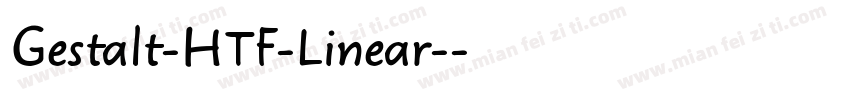 Gestalt-HTF-Linear-字体转换