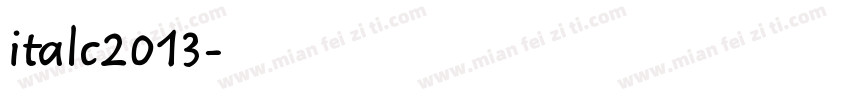 italc2013字体转换