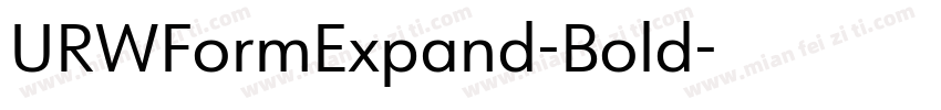 URWFormExpand-Bold字体转换