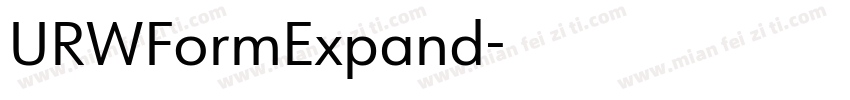 URWFormExpand字体转换