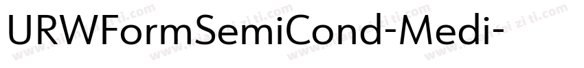 URWFormSemiCond-Medi字体转换