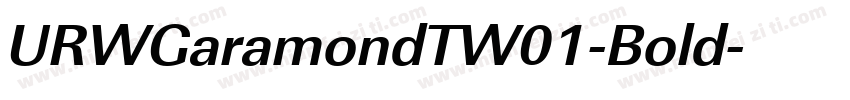 URWGaramondTW01-Bold字体转换