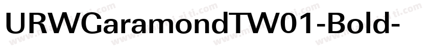 URWGaramondTW01-Bold字体转换