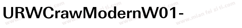URWCrawModernW01字体转换