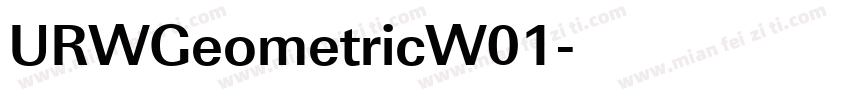 URWGeometricW01字体转换
