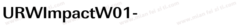 URWImpactW01字体转换