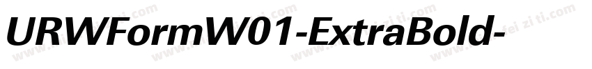 URWFormW01-ExtraBold字体转换