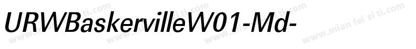 URWBaskervilleW01-Md字体转换