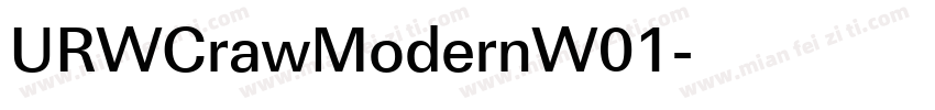 URWCrawModernW01字体转换