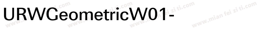 URWGeometricW01字体转换