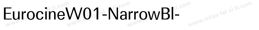 EurocineW01-NarrowBl字体转换