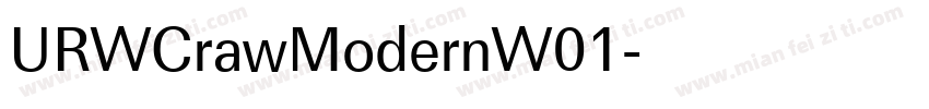 URWCrawModernW01字体转换
