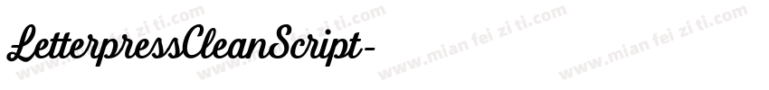 LetterpressCleanScript字体转换