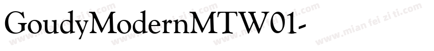 GoudyModernMTW01字体转换