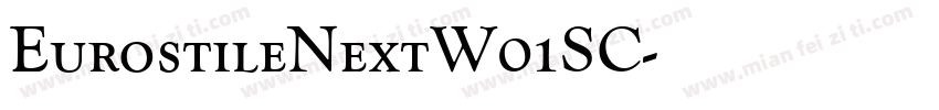EurostileNextW01SC字体转换