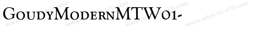 GoudyModernMTW01字体转换