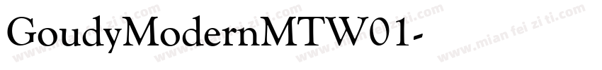 GoudyModernMTW01字体转换
