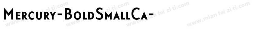 Mercury-BoldSmallCa字体转换