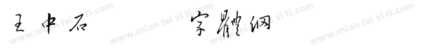 王中石字体转换