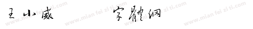 王小威字体转换