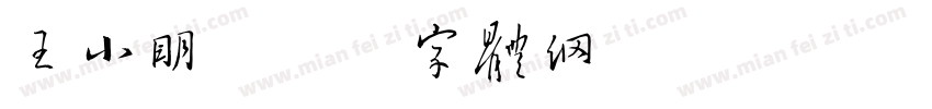 王小明字体转换