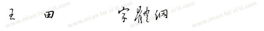 王树田字体转换