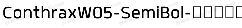 ConthraxW05-SemiBol字体转换