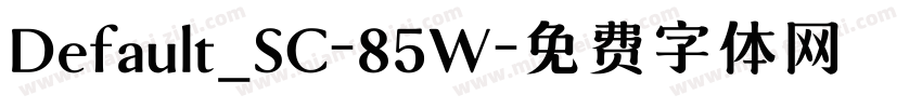 Default_SC-85W字体转换
