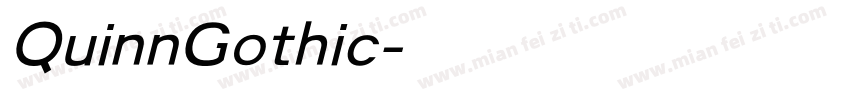 QuinnGothic字体转换
