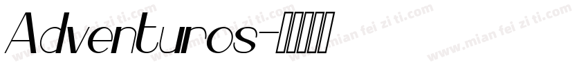 Adventuros字体转换