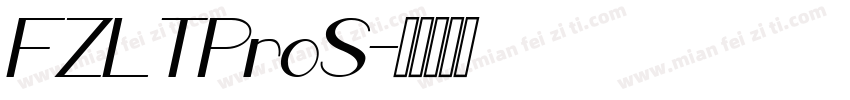 FZLTProS字体转换