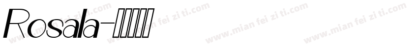 Rosala字体转换