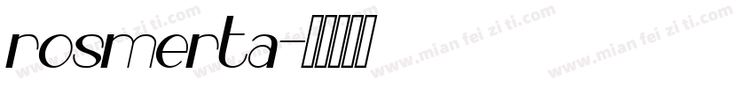 rosmerta字体转换