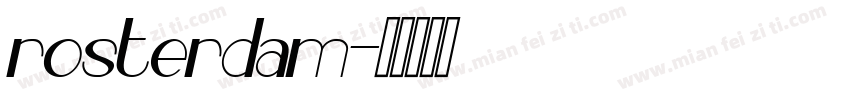 rosterdam字体转换