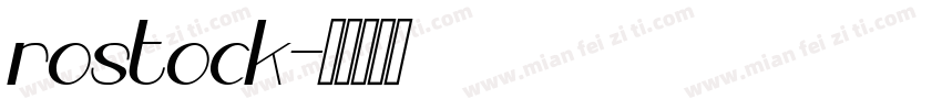 rostock字体转换