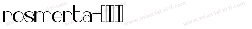 rosmerta字体转换
